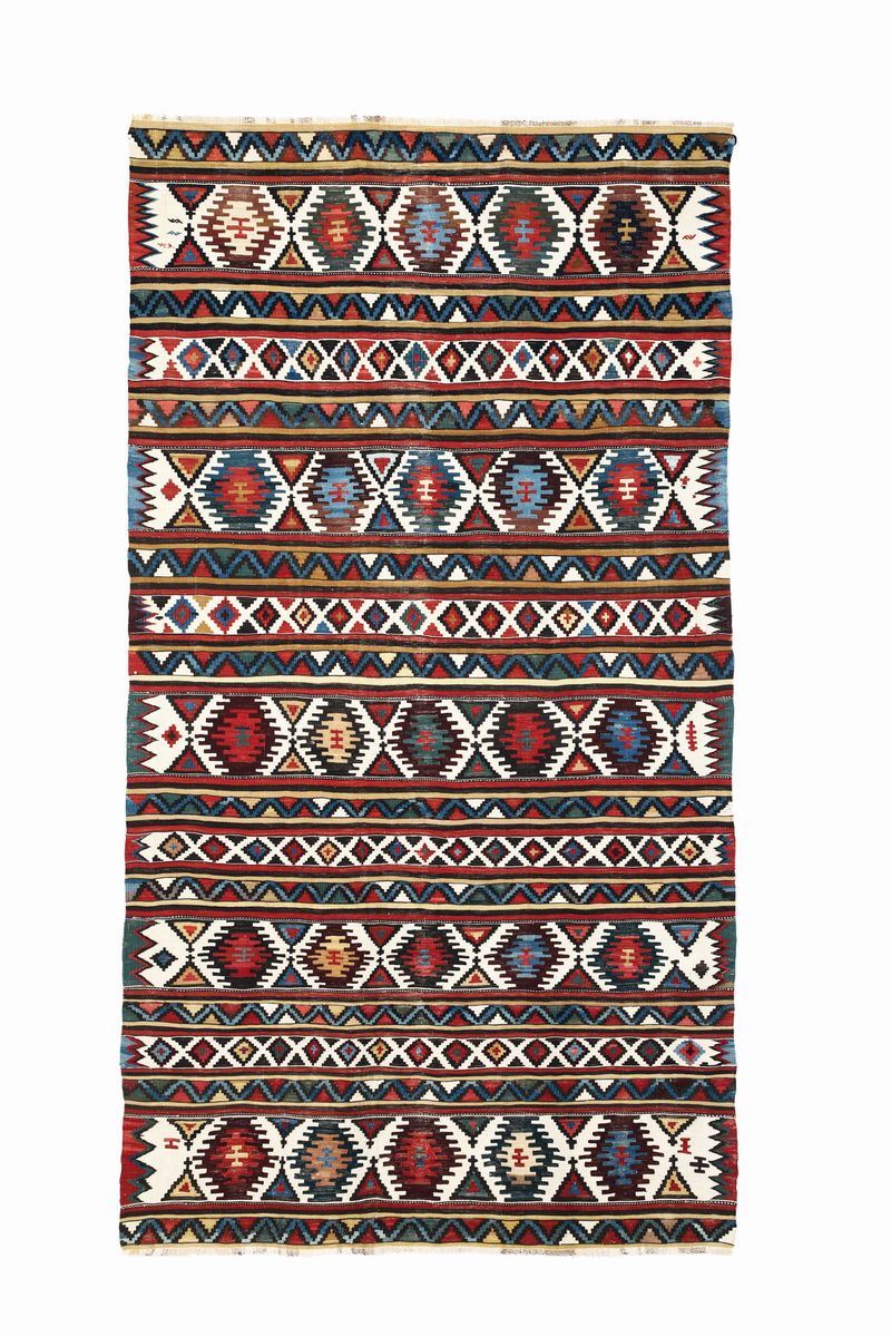 Kilim Caucasus XIX century  - Auction Fine Carpets - Cambi Casa d'Aste