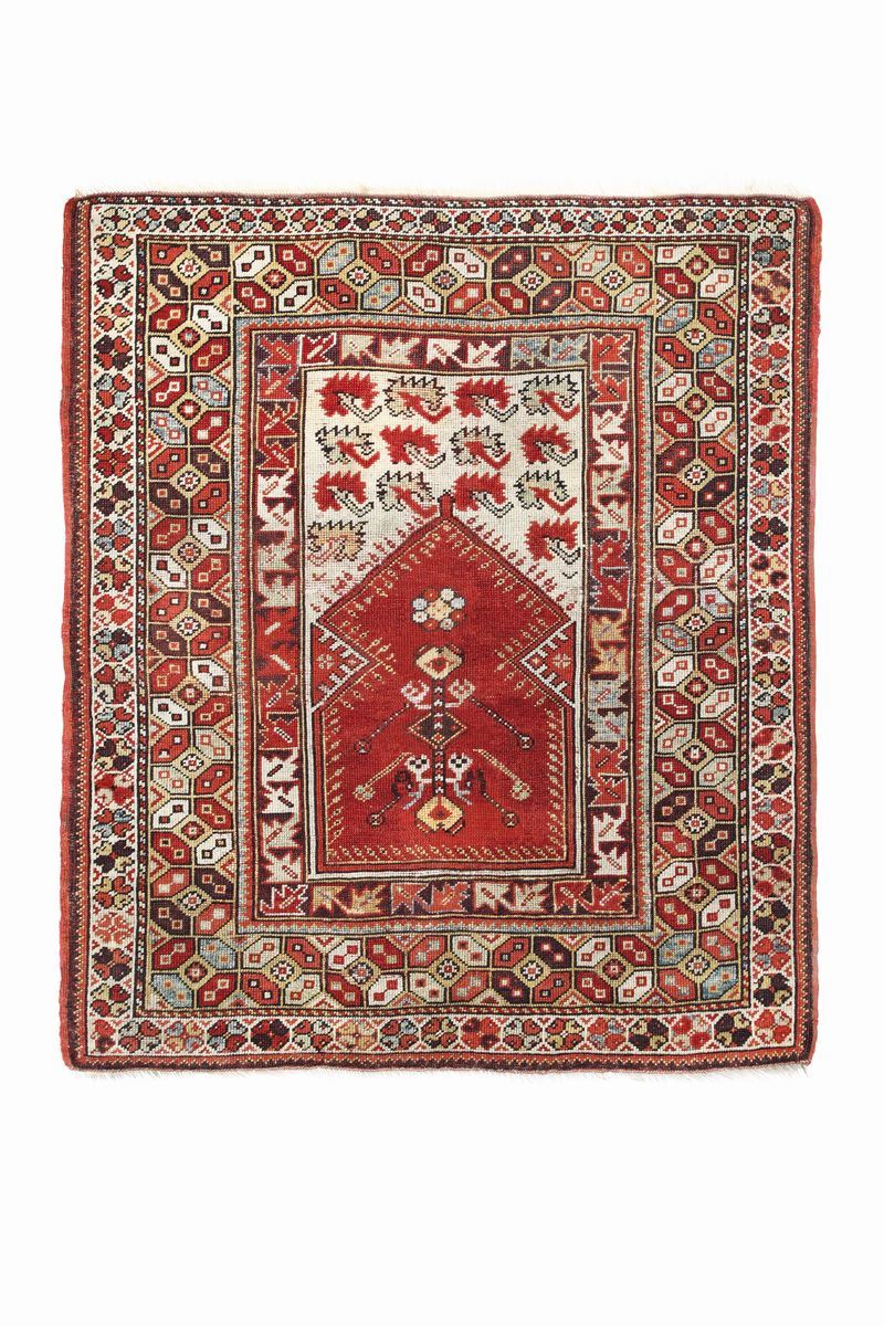 Tappeto anatolico Melas, fine XIX secolo  - Auction Fine Carpets - Cambi Casa d'Aste