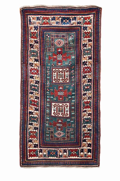 Tappeto Caucasico Kazak, Fine XIX Secolo