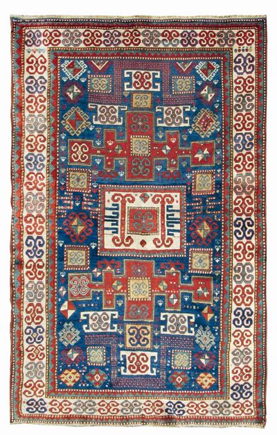 Tappeto Caucasico Kazak, Fine XIX Secolo