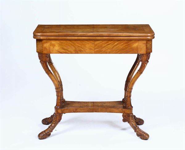 Tavolino da gioco Carlo X, XIX secolo