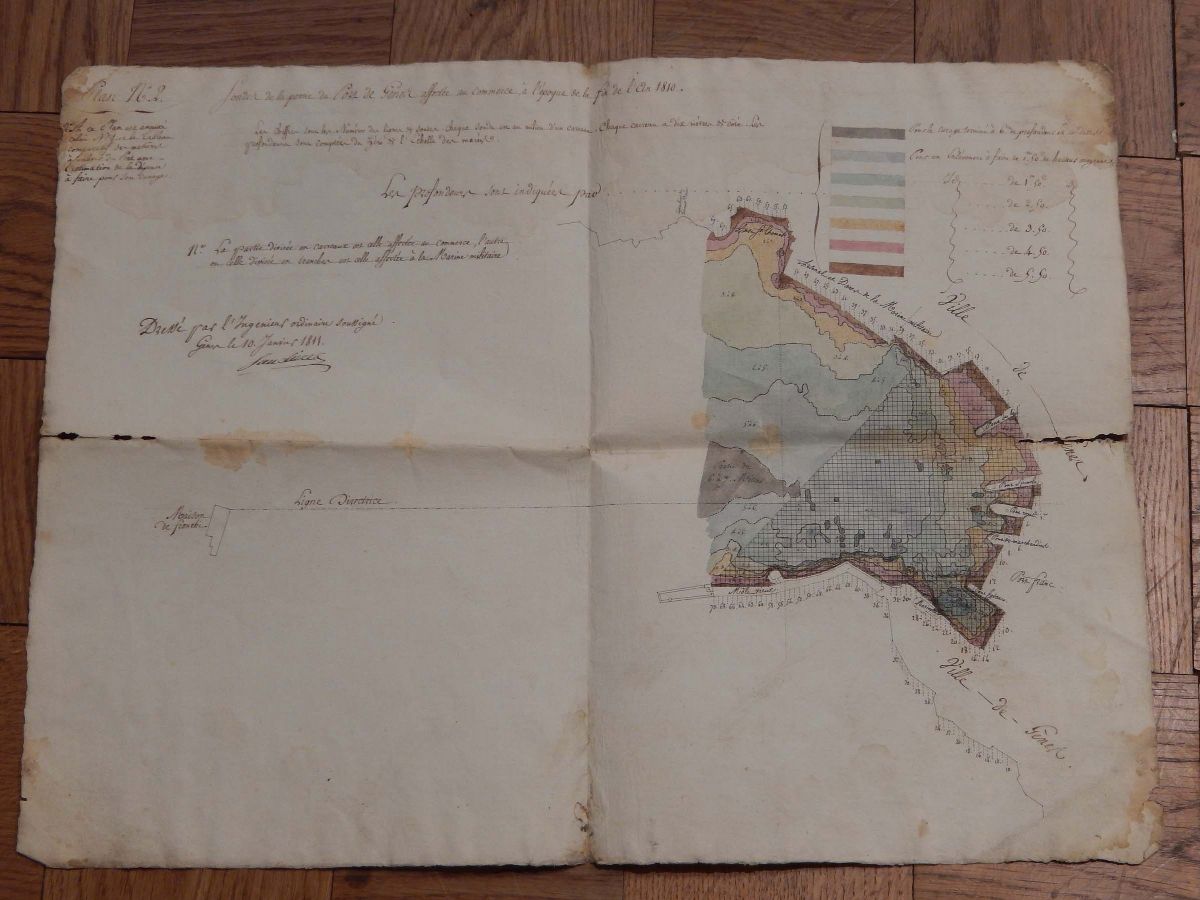 Genova- Carte Topografiche Manoscritte Epoca Napoleonicaroussigne’, Jean Charles (troyes 1762-?)