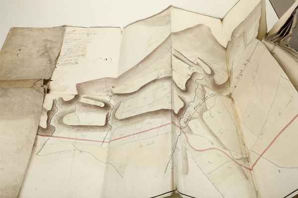 Genova- carte topografiche manoscritte epoca napoleonica Coudere, Jean-Baptiste