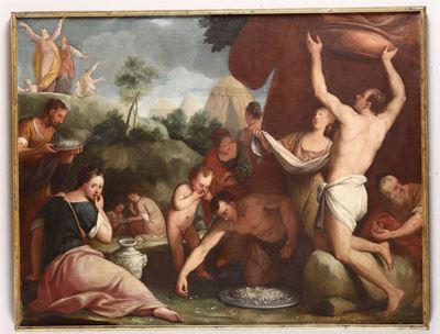 Gregorio Lazzarini (venezia 1657 - Badia Polesine 1730)la Raccolta della Manna