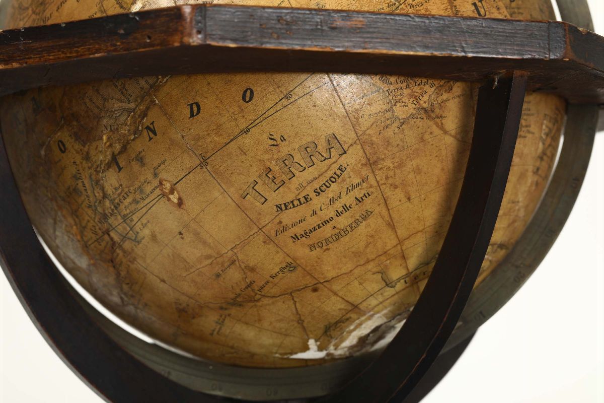 Mappamondo Terrestre, Fine XIX Secolo, Edizione di C. Abel Klinger