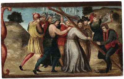 Scuola del XVI-XVII Secoloscene dalla Passione di Cristo