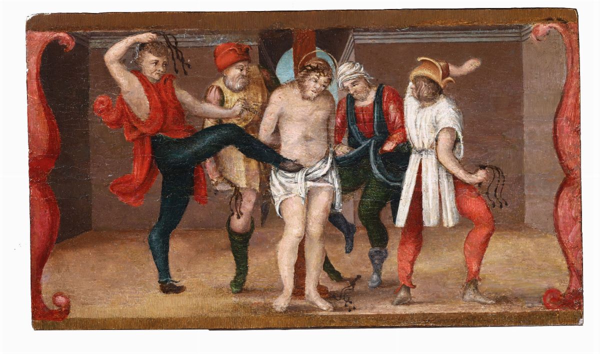 Scuola del XVI-XVII Secoloscene dalla Passione di Cristo