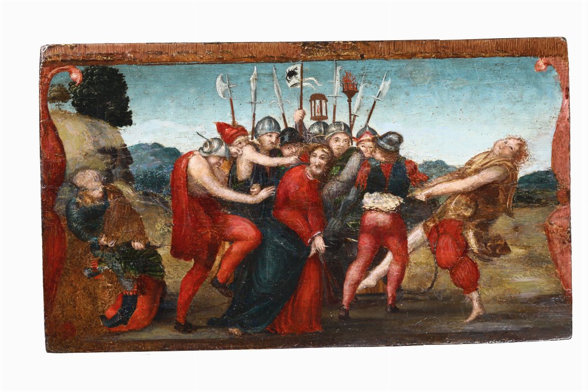 Scuola del XVI-XVII Secoloscene dalla Passione di Cristo