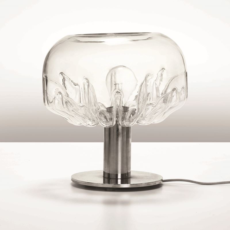 Toni Zuccheri : Lampada da tavolo mod. Zinia  - Auction 20th century furniture -  [..]