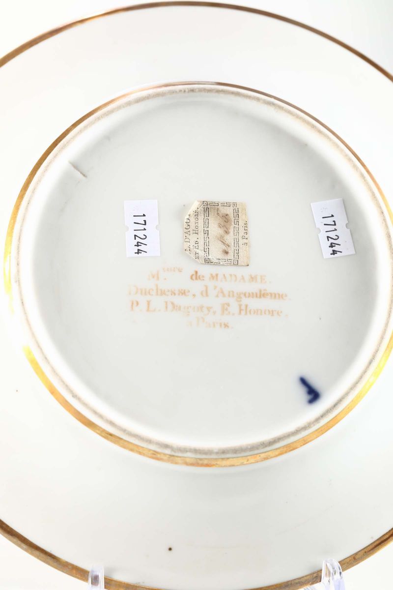 Coppia di Piatti Parigi, Manifattura Duchesse D’angoulême, 1815 Circa