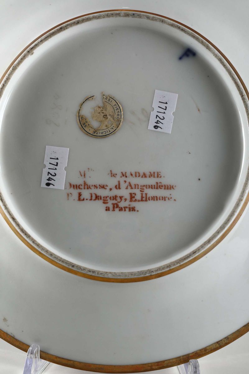 Coppia di Piatti Parigi, Manifattura della Duchessa D’angoulême, 1815 Circa