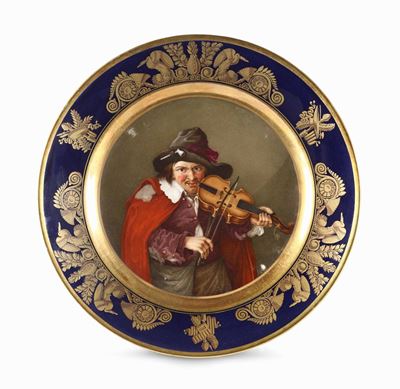 Piatto Parigi, Manifattura della Duchessa D’angoulême, 1815 Circa
