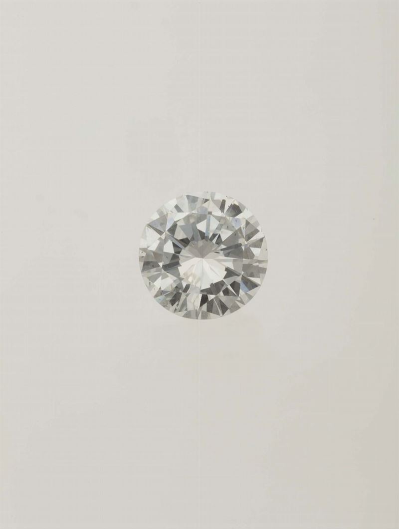 Solitaire taglio brillante di ct 4,06, colore G, caratteristiche interne P1  - Asta Fine Jewels - Cambi Casa d'Aste