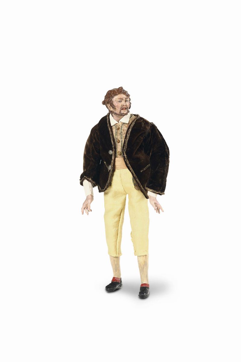 Contadino con barba in abiti da festa, Napoli, XVIII secolo  - Asta Importanti Opere e Arredi - Cambi Casa d'Aste