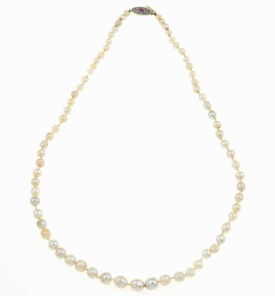 Filo di Perle Naturali, a Scalare