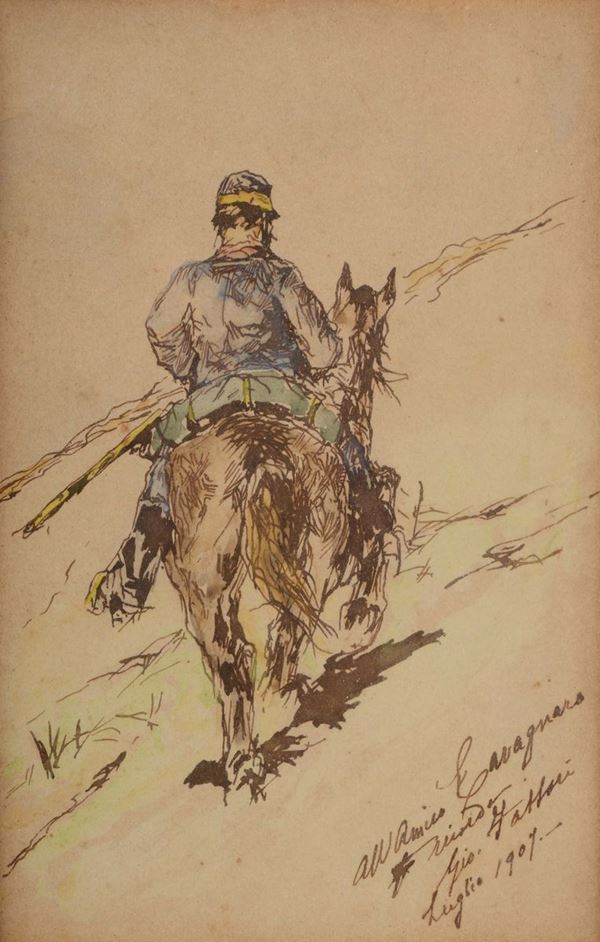 Giovanni Fattori (1825 - 1908) Soldato a cavallo