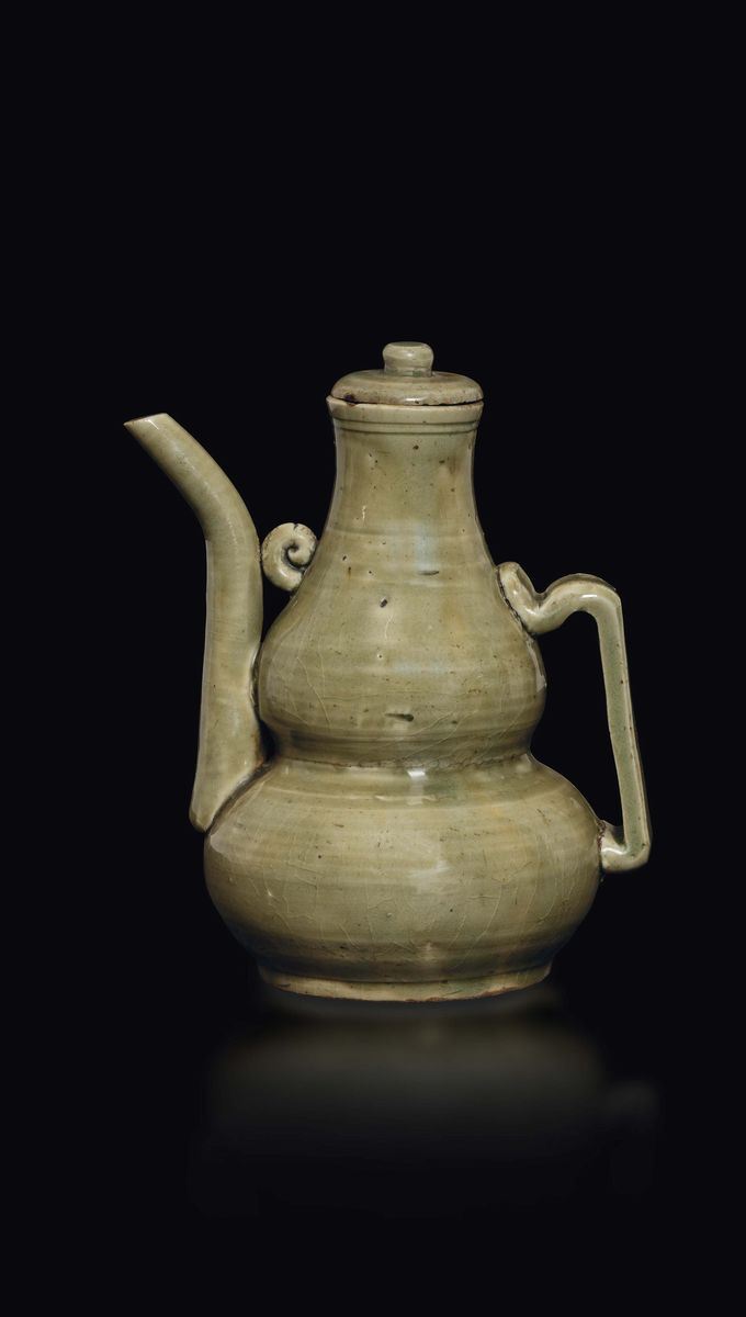 A Celadon glazed teapot, China, Song Dynasty (960-1279)  - Auction Fine Chinese Works of Art - Cambi Casa d'Aste