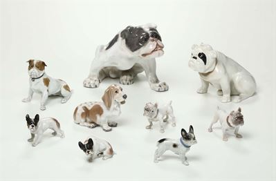 Nove Figurine Manifatture Diverse, XX Secolo