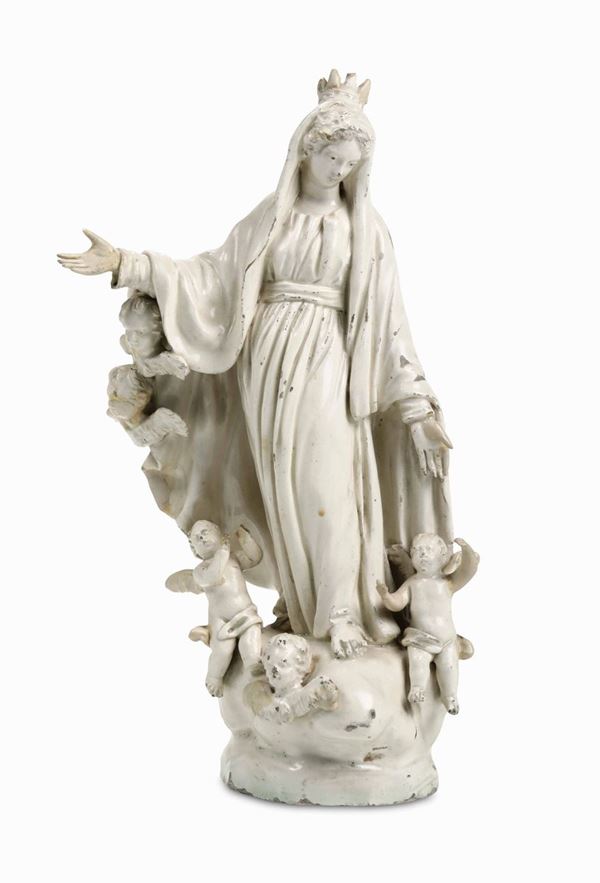 Piccola scultura della Madonna della Misericordia Savona, inizi del XIX secolo