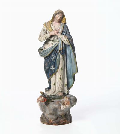 Madonna in Terracotta Policroma