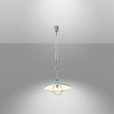 Lampadario con Struttura in Alluminoo Laccato.