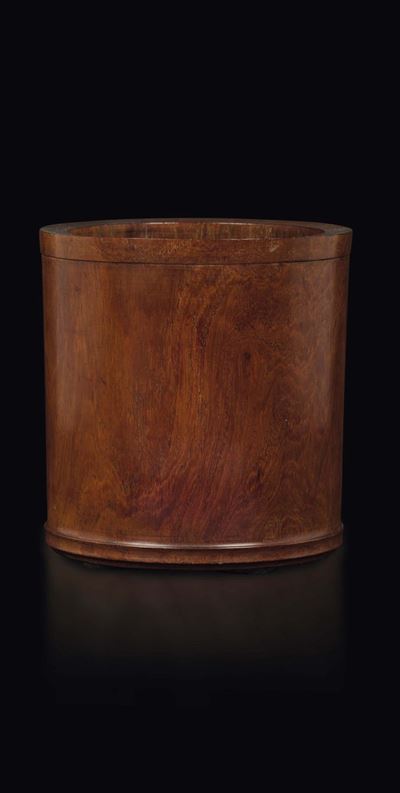 Portapennelli in Legno Huanghuali, Cina, Dinastia Qing, Epoca Kangxi (1662-1722)