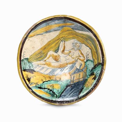 Piatto Acquapendente o Montelupo, Seconda Metà del XVI Secolo