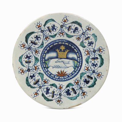 Piatto Amatorio Deruta, Prima Metà del XVI Secolo