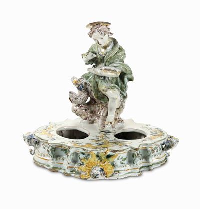 Calamaio con la Figura di San Giovanni Savona, (giacomo Boselli ?), Ultimo Quarto del XVIII Secol...