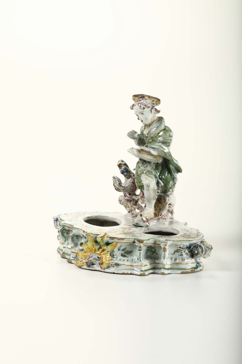 Calamaio con la Figura di San Giovanni Savona, (giacomo Boselli ?), Ultimo Quarto del XVIII Secol...
