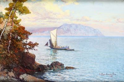 Cesare Bentivoglio (1868-1952)promontorio di Portofino
