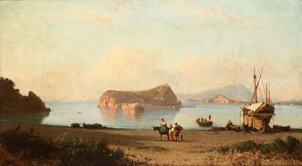 Alessandro La Volpe (1819-1887), attribuito a Marina napoletana
