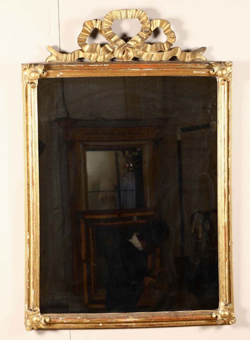 Specchiera in legno dorato, XIX secolo  - Asta Antiquariato - I - Cambi Casa d'Aste