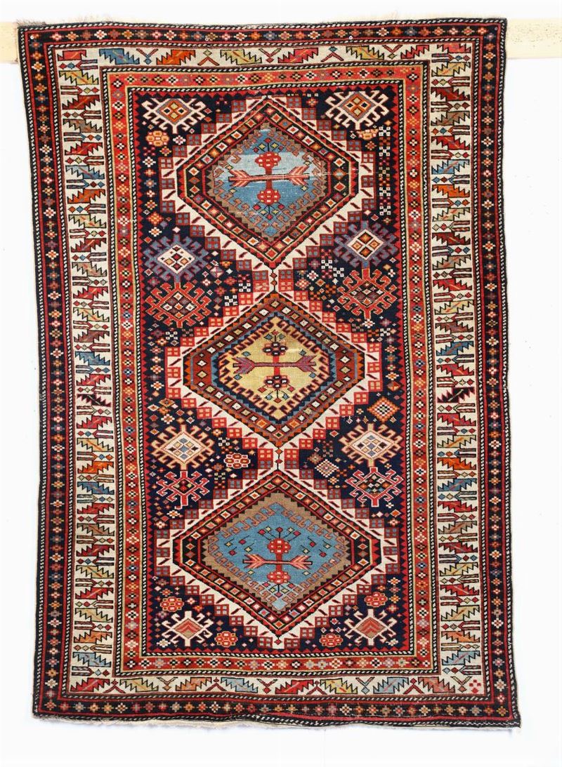 Tappeto caucasico Shirvan, fine XIX inizio XX secolo  - Asta Antiquariato - Cambi Casa d'Aste
