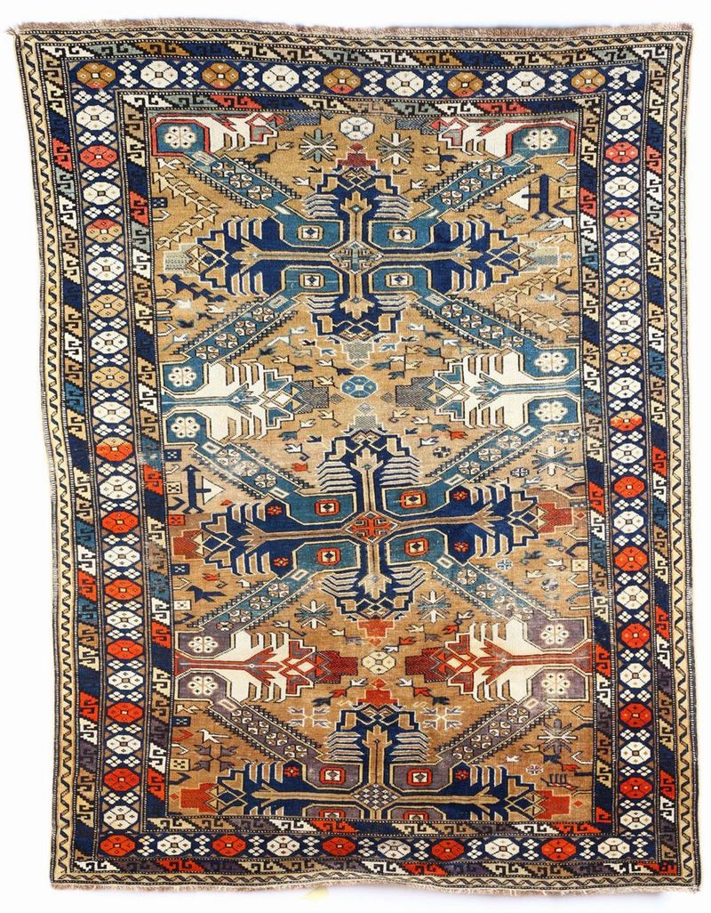 Tappeto caucasico Seichur, inizio XX secolo  - Asta Antiquariato - Cambi Casa d'Aste