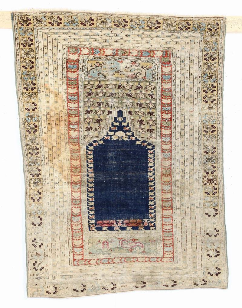 Preghiera anatolica Ghiordes, fine XIX secolo  - Asta Antiquariato - Cambi Casa d'Aste