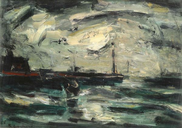 Beppe Levrero (1901 - 1986) Marina