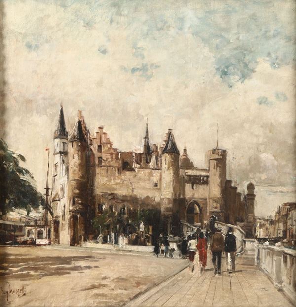 Eugenio Scorzelli (1890-1958/60) Il castello di Anversa