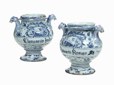 Due Vasi Elettuari Savona, XVII Secolo