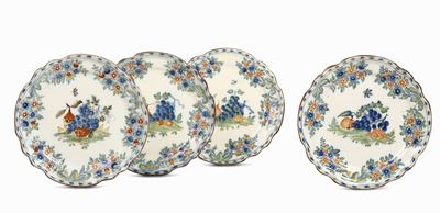 Quattro Piatti Lodi, Fabbrica Coppellotti, 1750 Circa