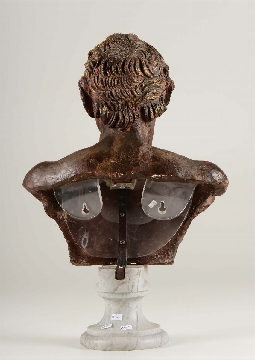Fauno Albani, Busto in Terracotta. Plasticatore Italiano (roma?) XVIII Secolo