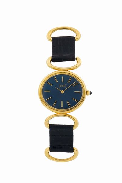 Piaget, Ref.9802 D. Orologio da Polso, in Oro Giallo, con Fibbia Originale e Cinturino con Insert...
