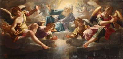 Aurelio Lomi (1556-1662)padre Eterno fra gli Angeli