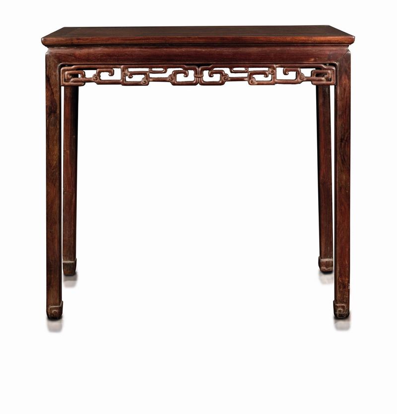 An homu wood table, China, Qing Dynasty, 19th century  - Auction Fine Chinese Works of Art - Cambi Casa d'Aste