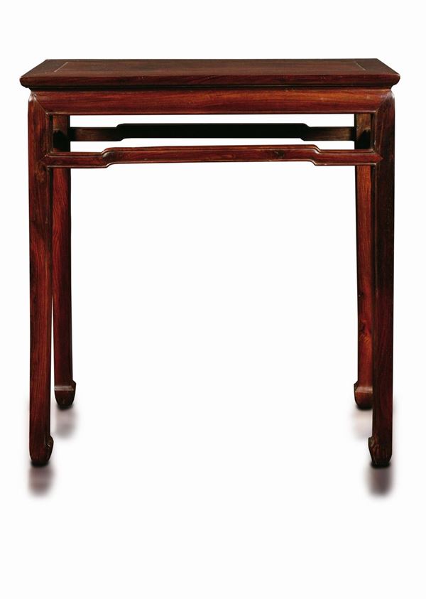 An homu wood table, China, Qing Dynasty, 19th century