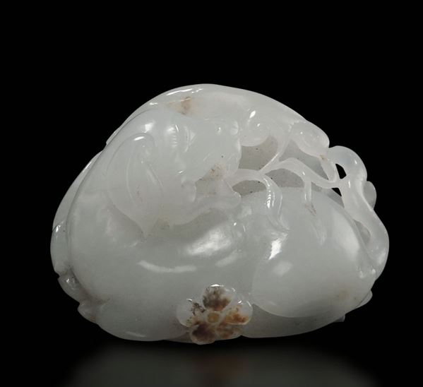 A white jade group, China, Qing Dynasty, 1700s