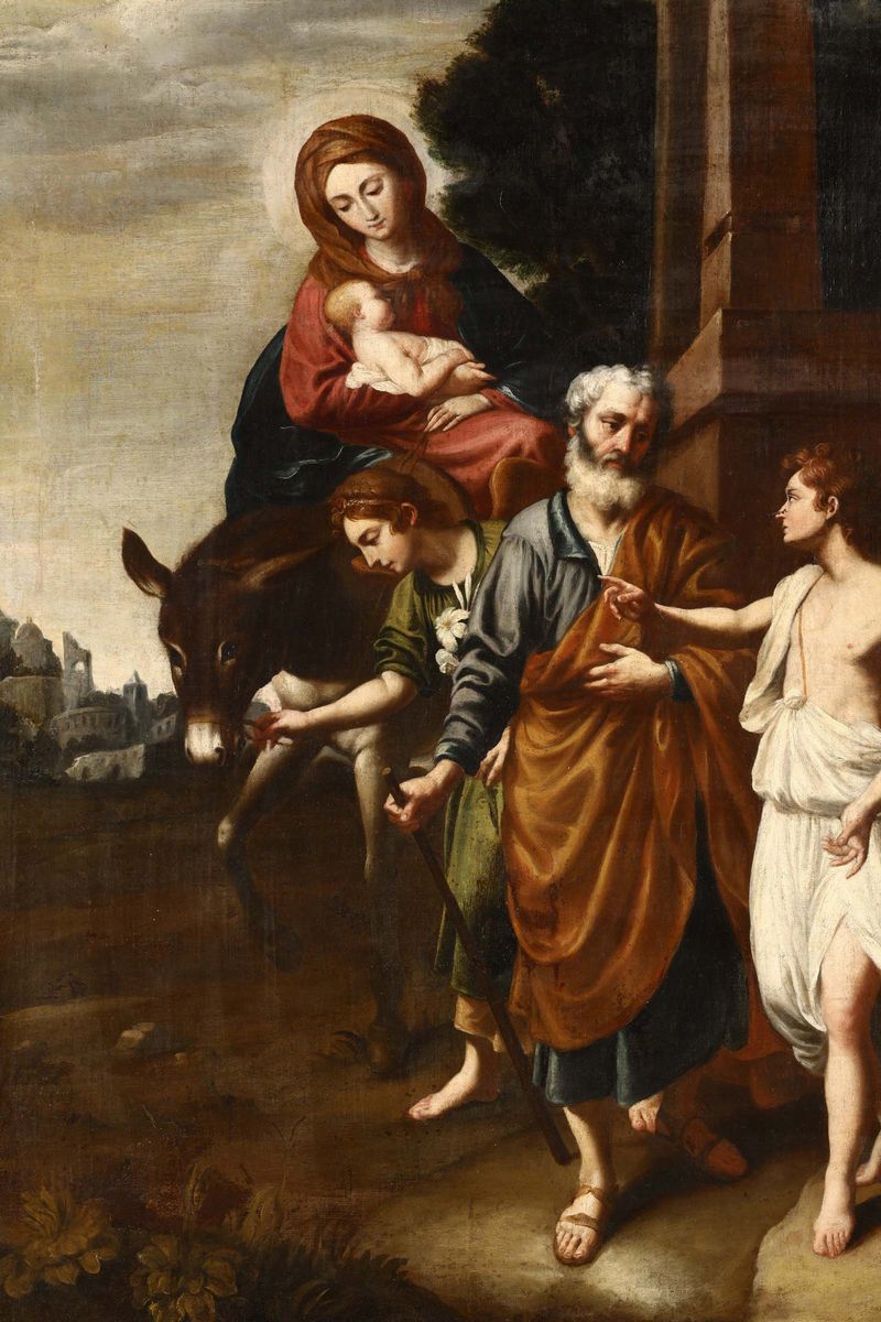 Scuola Romana del XVII Secolofuga in Egitto
