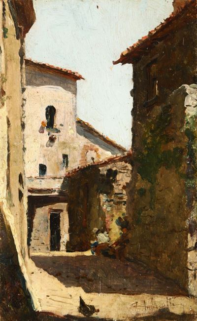 Anonimo del XIX Secolostradina di Paese