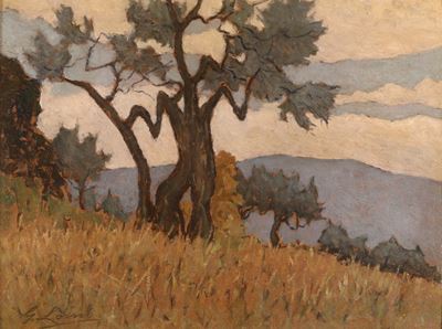 Giovanni Lomi (1889-1969)campagna Toscana