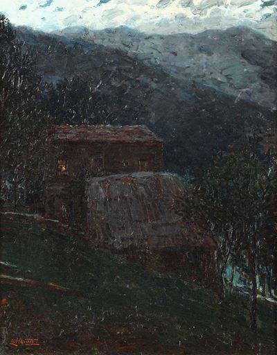 Ettore Morteo (alassio 1874 - Genova 1939)paesaggio